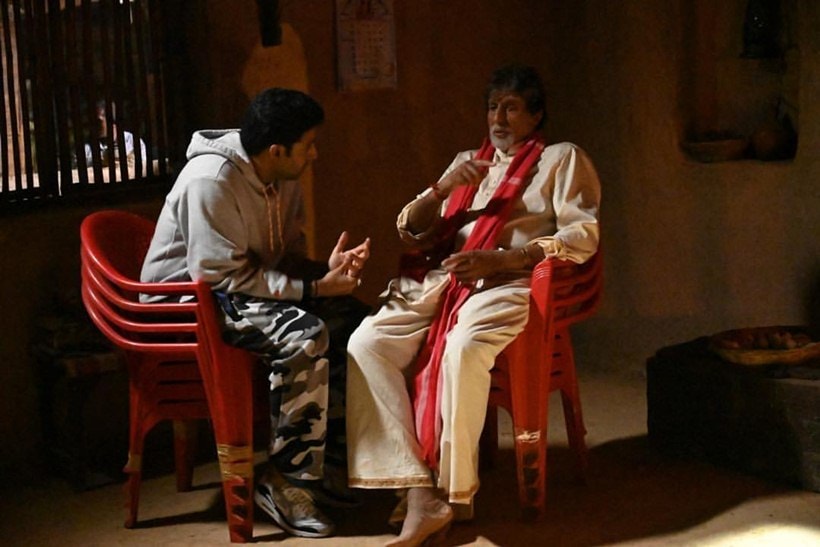 Amitabh Bachchan with Abhishek Bachchan