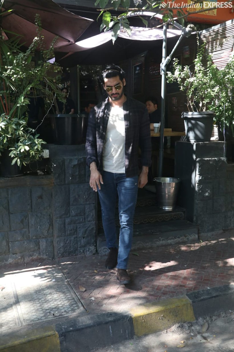 Ahan Shetty spotted in Mumbai