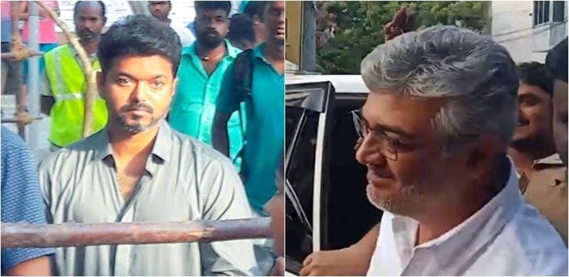 Ajith Kumar Vijay vote in tamil nadu