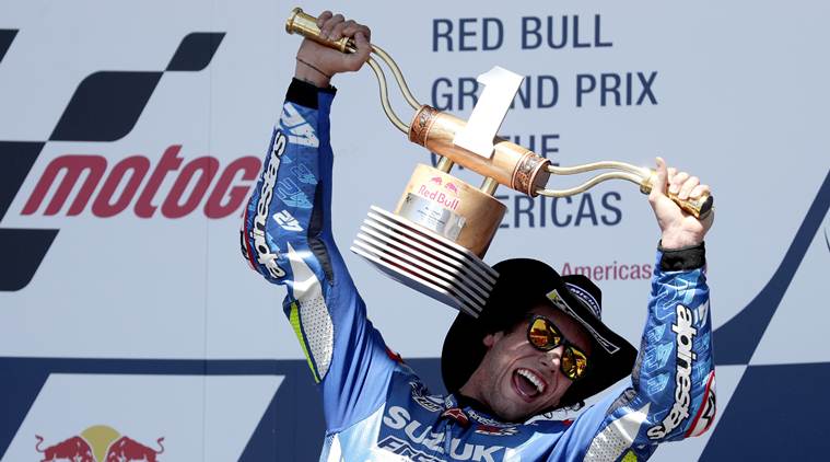 Alex Rins wins MotoGP in Texas after Marc Marquez crash