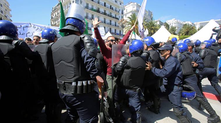 Algeria, Algeria protest, Algeria news, Abdelaziz Bouteflika, Bouteflika Algeria, protest in Algeria, Algeria elections, Indian Express, latest news