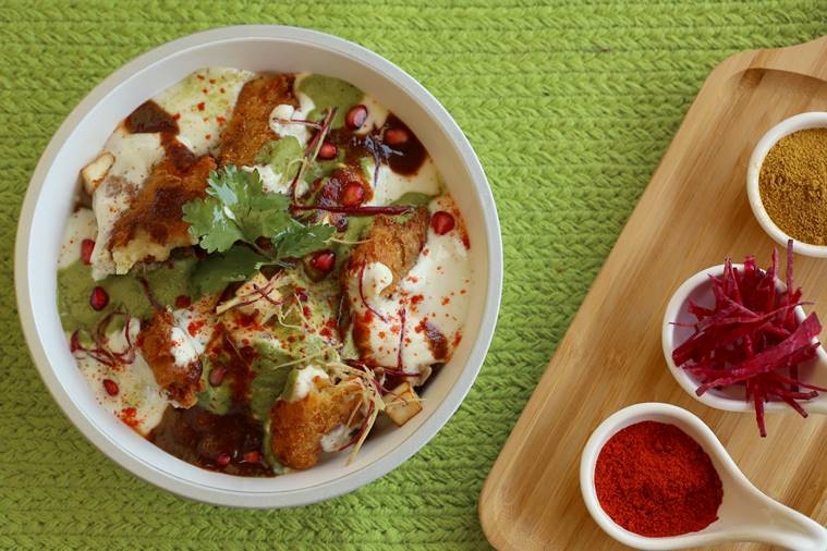chaat, recipe, food, aloo tikki, indian express