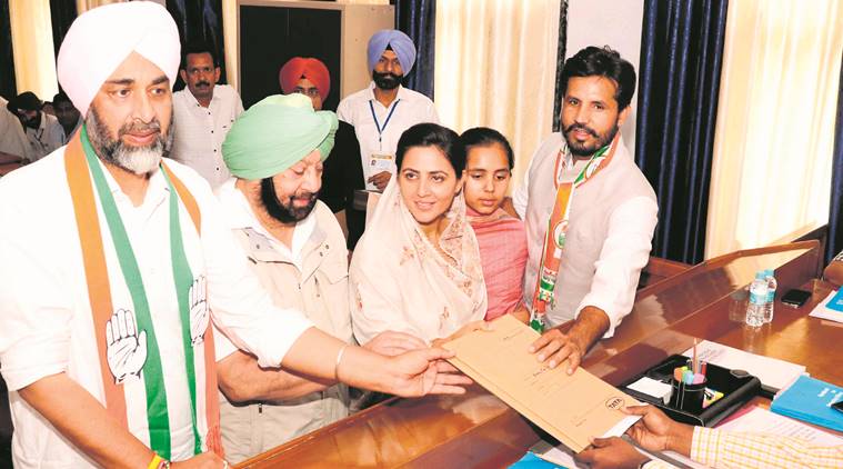 BJP, Punjab CM, Caption Amarinder, Amarinder Singh, CM Amarinder, Bathinda, Bathinda seat, BJP Bathinda candidate, Amarinder Raja, Congress, Amarinder Congress, Congress Punjab candidate, Punjab elections, Amarinder Punjab nomination, BJP candidate Punjab, Lok Sabha elections 2019, Decision 2019, Election news, Indian Express