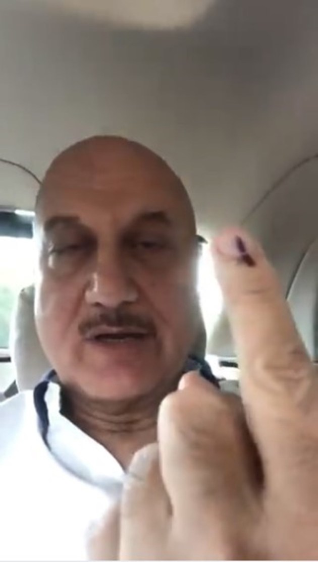 anupam kher voting