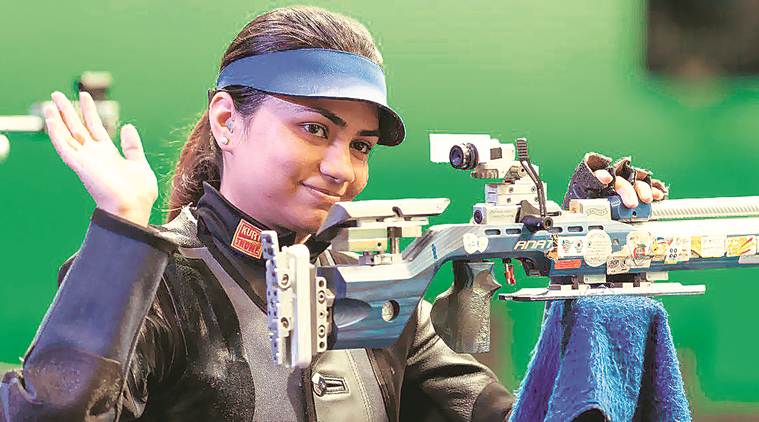 Apurvi Chandela, Apurvi Chandela Tokyo Olympics, Apurvi Chandela air rifle, Apurvi Chandela shooting, Beijing World Cup, Sport news, indian express