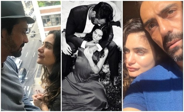 Arjun Rampal, Gabriella Demetriades pregancy social media photos