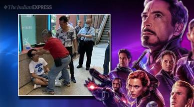 avengers, avengers endgame, avengers movie, avengers movie tickets, man beat spoilers, avengers spoilers, china man beaten, spoilers, screaming spoilers. end game spoilers, indian express, indian express news