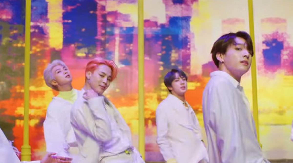 K Pop Group Bts Breaks Record For Youtube Views With Single Boy With Luv Entertainment News The Indian Express - bts boy with luv roblox id code