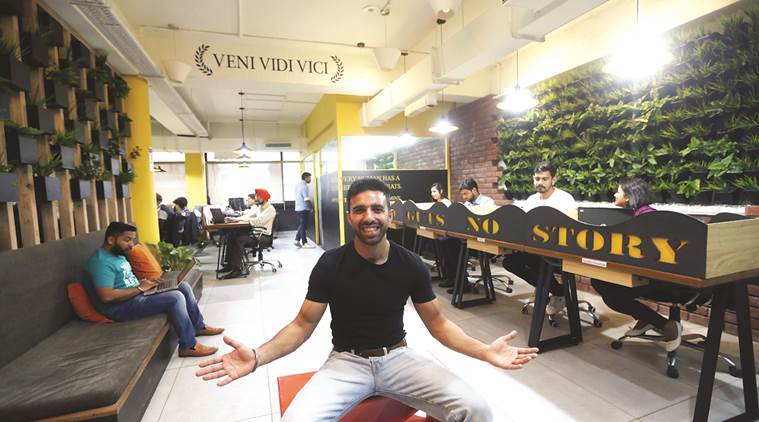 india, offices in india, work culture, office work culture, coworking, coworking spaces, workspace, entrepreneurs, business, chandigarh, chandigarh news, indian express news