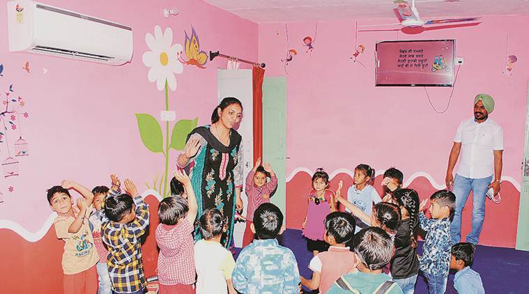 At the school in Chananwala in Fazilka.