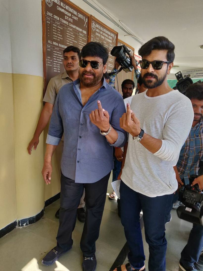 ram charan, chiranjeevi vote