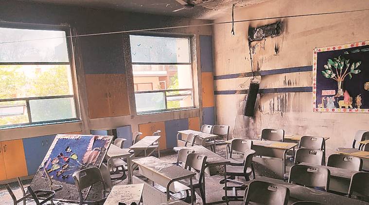 School officials put out fire inside Gurgaon classroom, no injuries