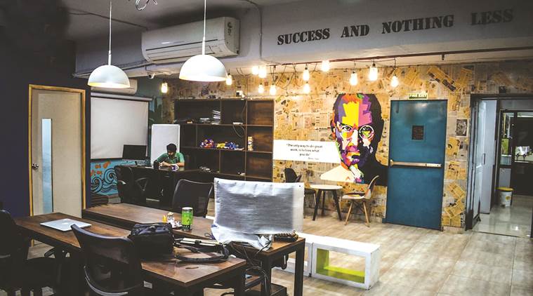 india, offices in india, work culture, office work culture, coworking, coworking spaces, workspace, entrepreneurs, business, chandigarh, chandigarh news, indian express news