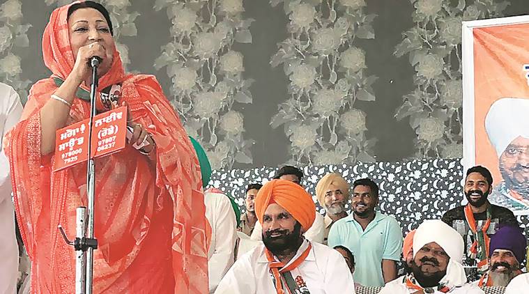 Faridkot Congress candidate’s campaign meet: At Moga, a nightingale sings for her brother