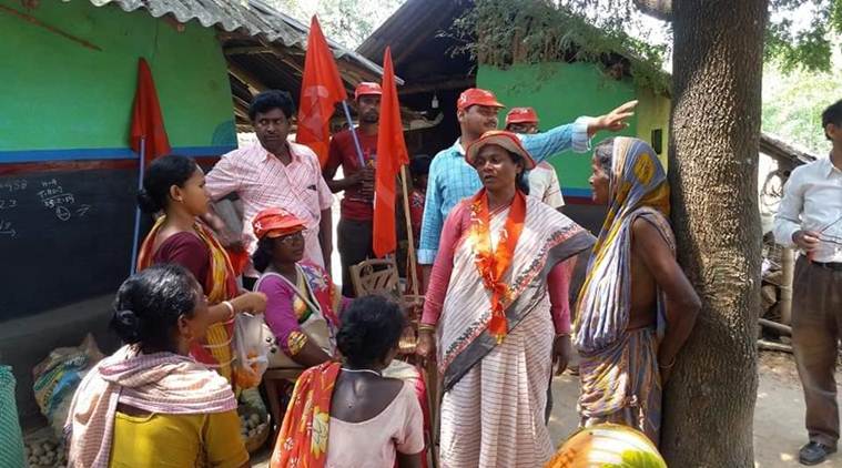 Deblina Hembram, cpim candidate, cpim youtuber, indian express, election news