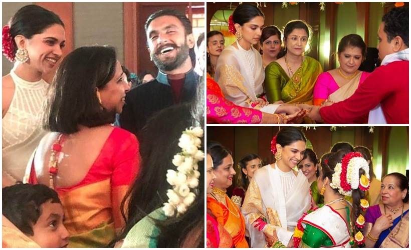 deepika ranveer at a wedding