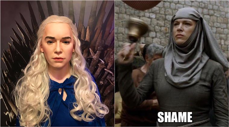   thrones game , had season 8, Daenerys Targaryen, Daenerys Targaryen Wax Statue, emilia clarke wax statue, dublin wax museum, dublin wax museum, indian express, viral news, 