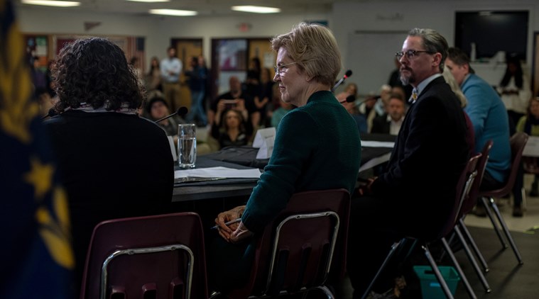 Elizabeth Warren, senator Elizabeth Warren, Elizabeth Warren fundraiseer, Elizabeth Warren for president, us president elections 2020, us elections 2020, donald trump, democrats, us democrats