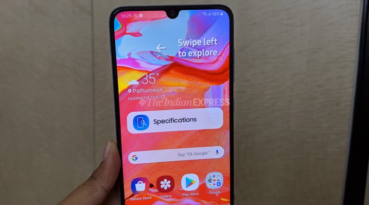 Galaxy A70 128GB black, 6.7 display