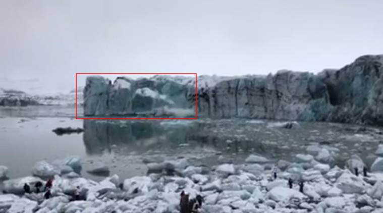 Video: Tourists in Iceland run for safety as glacier ...
