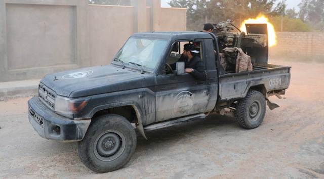 Libya has been witnessing large-scale violence and unrest since the fall of Muammar Gaddafi's four-decade regime in 2011. In pic: Members of the Libyan internationally recognised government forces fire during fighting with Eastern forces 
 (File/REUTERS/Hani Amara)