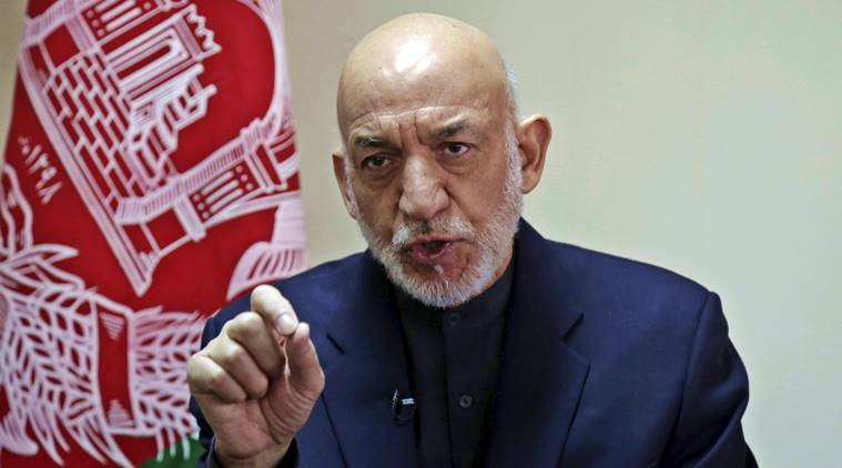 Hamid Karzai, Hamid Karzai Afghanistan, Afghanistan Taliban, Taliban, US Taliban talks, US Taliban Afghanistan, Zalmay Khalilzad, Afghanistan news, Indian Express, latest news