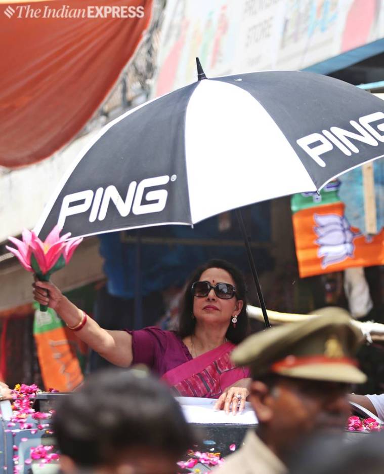 Basanti on the road: A day with Hema Malini, the star, the campaigner