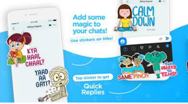 Hike Sticker Chat App Launched With 30 000 Stickers In Over 40 Indian Languages Technology News The Indian Express