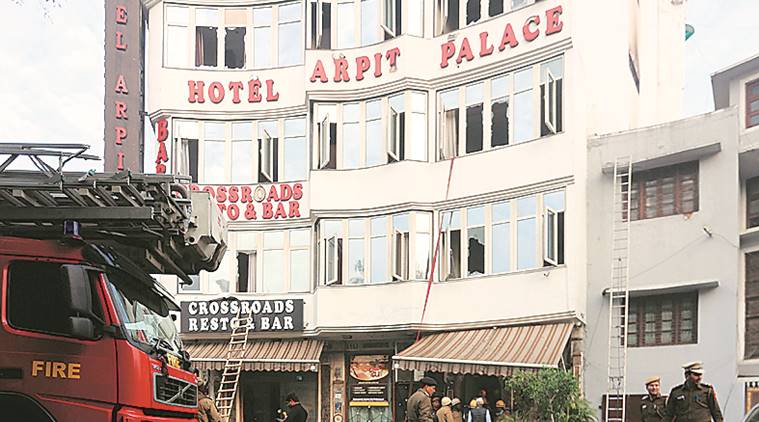 karol bagh fire, arpit hotel fire, hotel arpit palace fire, delhi police, delhi fire, delhi news