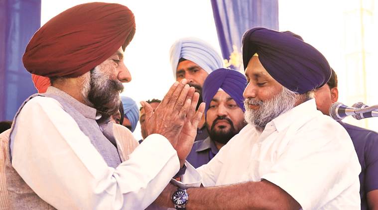 lok sabha elections, lok sabha elections 2019, lok sabha polls, punjab elections, elections in punjab, sukhbir singh badal, parkash singh badal, jagmeet singh brar, akali dal, sad, shiromani akali dal, punjab news, indian express news