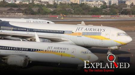 jet airways, jet airways crisis, jet airways bankrupt, naresh goyal, stake in jet airways, jet airways flights supended, indian express
