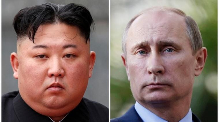 Kim Jong Un, Vladimir Putin, Kim Jong Un Russia, Russia North Korea, North Korea Russia, Putin Kim Jong, World news, indian express, latest news