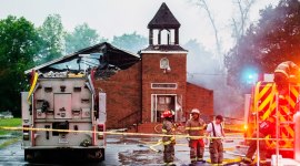 notre dame fire, notre dame cathedral fire, notre dame paris, paris, france, united states, louisiana, louisiana churches, church, lousiana, crowdfunding, crowdfunding campaign, emmanuel macron, world news, indian express news