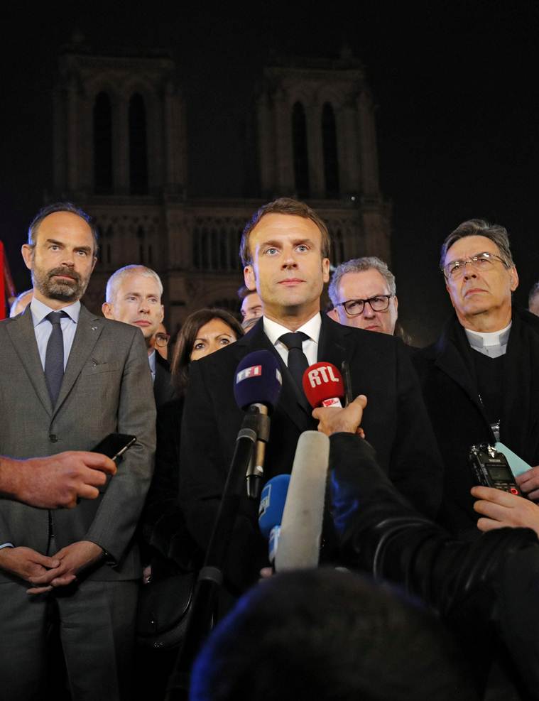 Fire guts Notre-Dame Cathedral in Paris, President Macron pledges to rebuild