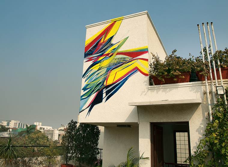 sheila makhijani, artist, installation, drawing, art and culture, indian express