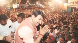 Manish Tewari, Congress Tewari, Congress candidate, Anandpur Sahib, Anandpur Sahib congress candidate, Congress Anandpur Sahib, Congress roadshow, Congress Punjab roadshow, Congress sitting MP Punjab, Punjab elections, Lok Sabha elections 2019, Election news, Decision 2019, Indian Express 