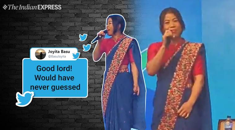 mary kom, mary kom singing, mary kom, 4 Non-Blondes, mary kom signing viral video, mary kom wins, mary kom singing viral video, indian express, indian express news
