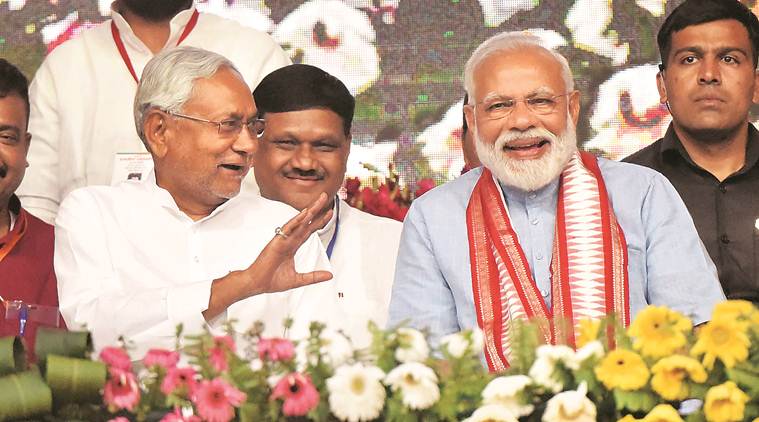 Lok Sabha election, elections 2019, Narendra Modi, BJP, Modi in Bihar, Rahul Gandhi, Congress manifesto, Congress, BJP, India News, Amit Shah, Nitish Kumar, Indian Express