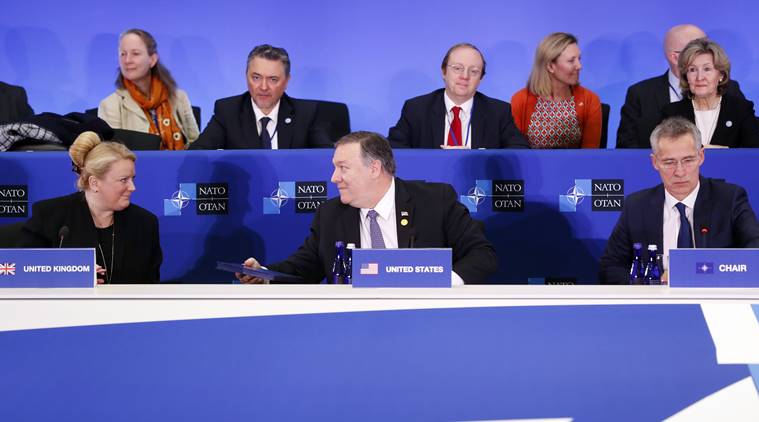 NATO, NATO meet, NATO meeting Washington, NATO 70 anniversary, NATO news, Mike Pompeo, Mike Pompeo to NATO, Mike Pompeo USA, US Mike Pompeo, World news, Indian Express, latest news