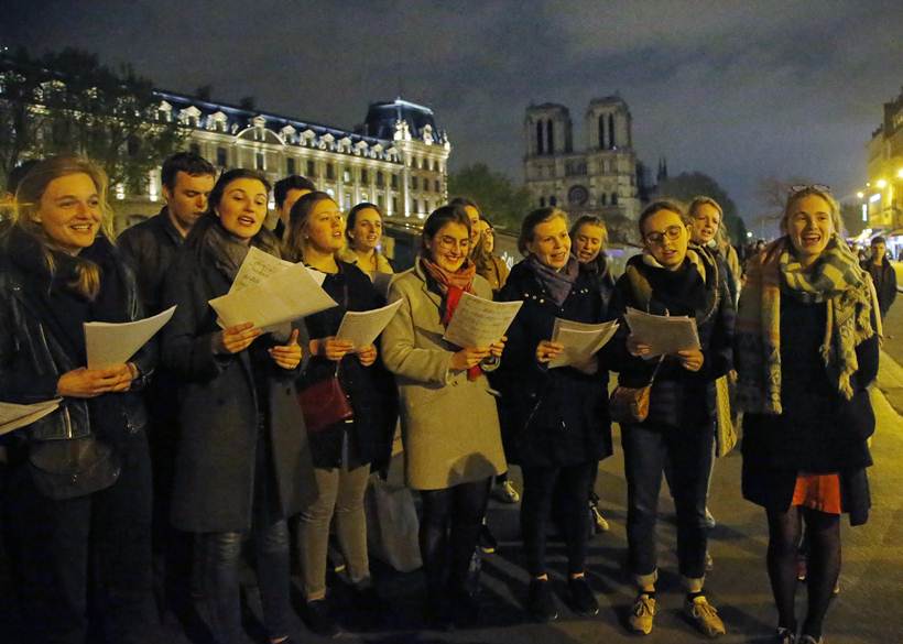 Notre Dam, Notre Dam fire, Notre Dam cathedral, Notre Dam Paris, Notre Dam collapsed, Paris fire, Paris cathedral fire, France, French citizens, World news, Indian Express