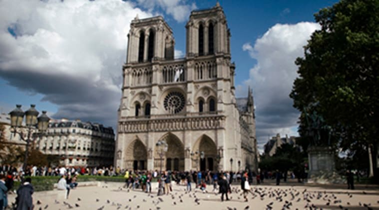 notre dame fire, notre dame cathedral, notre dame cathedral paris, france, emmanuel macron, world news, indian express news
