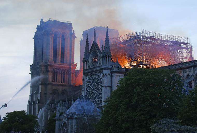 Fire guts Notre-Dame Cathedral in Paris, President Macron pledges to rebuild