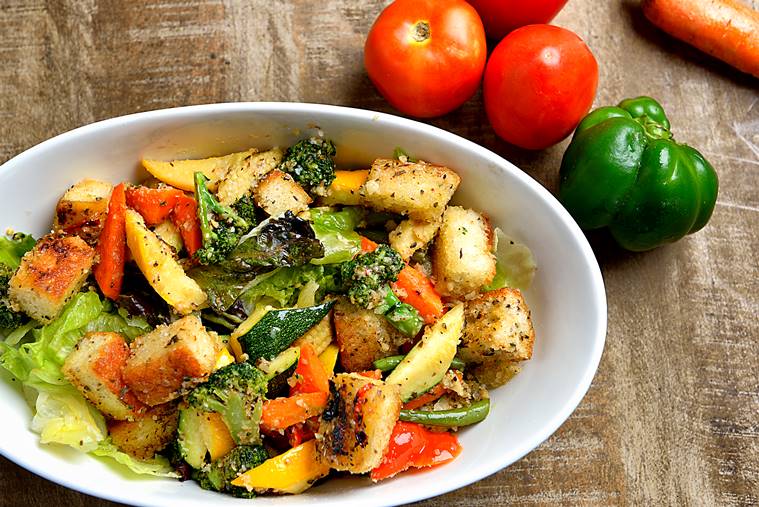 panzanella salad, panzanella recipe, food, indian express