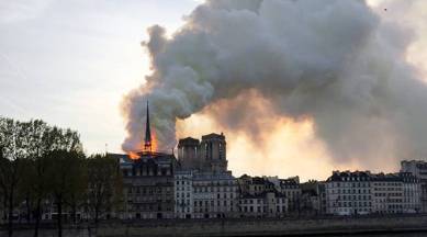 Fire breaks out at Paris' Notre Dame Cathedral
