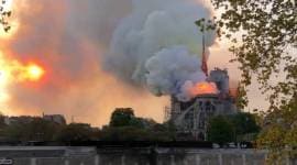 Paris' Notre Dame Cathedral ablaze, part of spire collapses