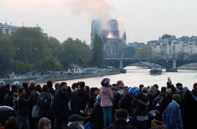 Paris’ Notre Dame Cathedral ablaze, part of spire collapses | World ...