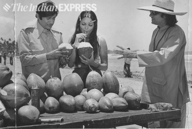 Dev Anand, Parveen Babi and Vijay Anand