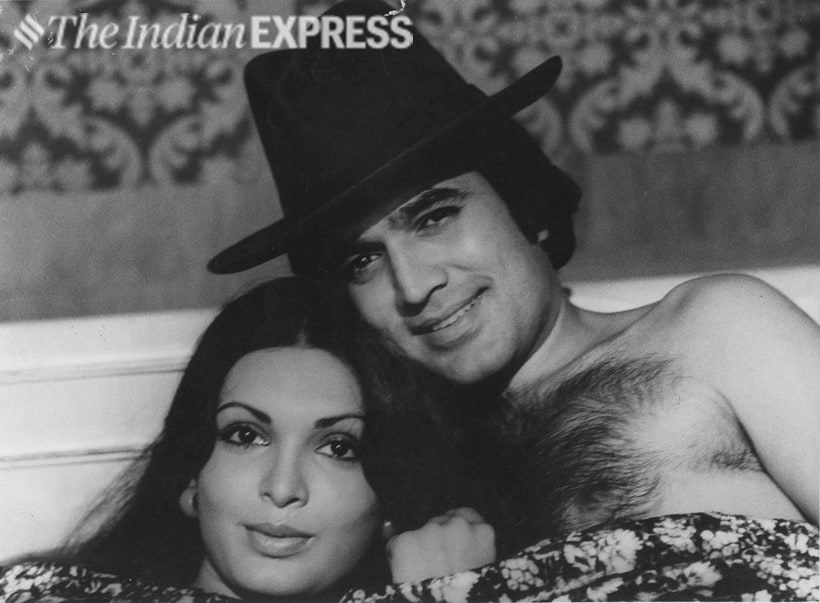 Parveen Babi and Rajesh Khanna
