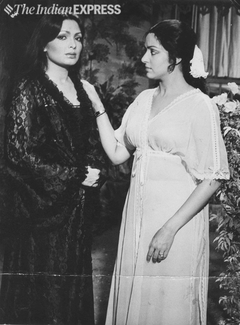 Parveen Babi and Hema Malini