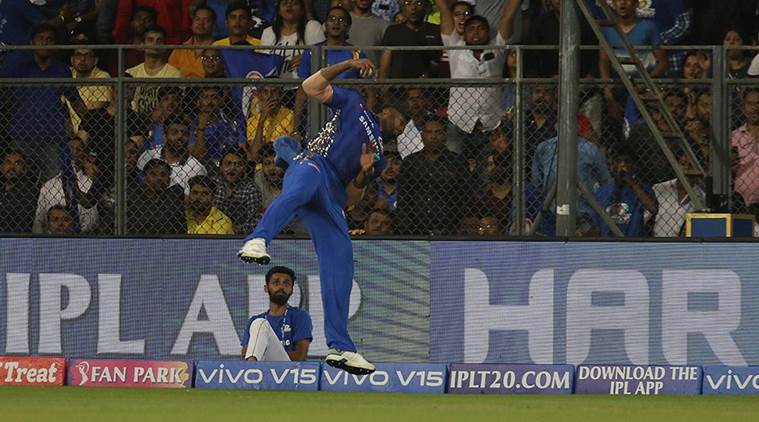 IPL 2019, CSK vs MI: Kieron Pollard takes ‘superman’ catch to dismiss ...